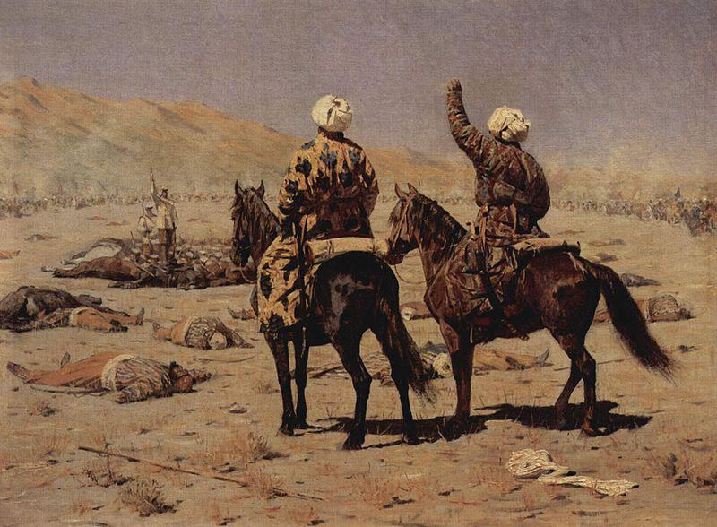 Vasily Vereshchagin uber den Krieg oil painting image